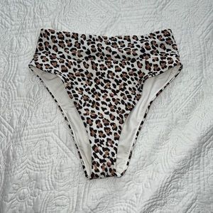 Aerie brown cheetah print bikini bottoms
